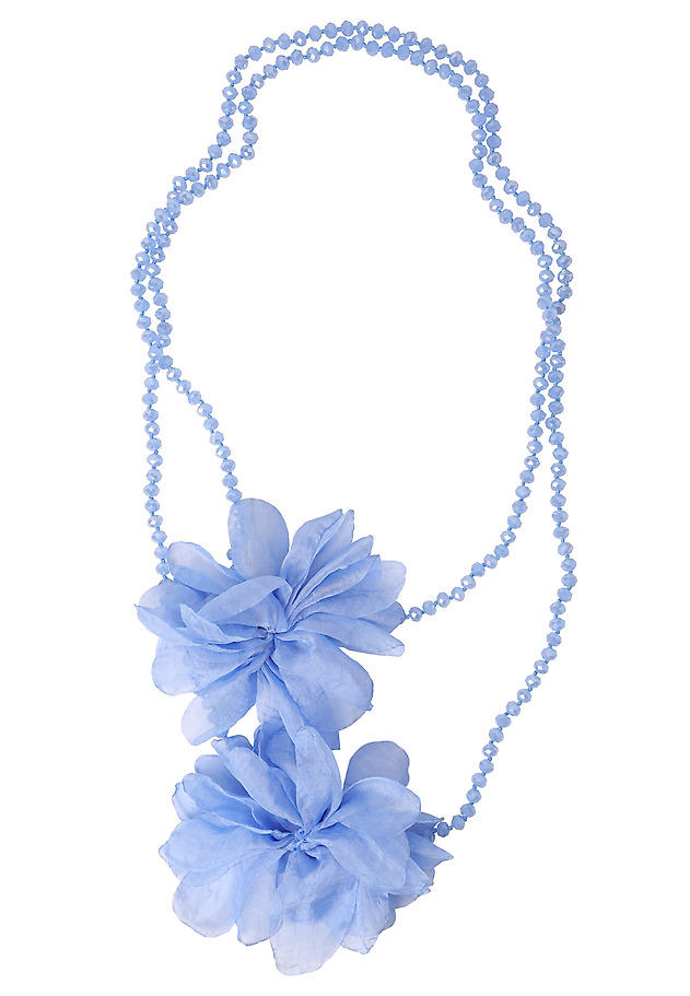 WOVEN FLOWER PENDANT — FLOWINA 2 WOVEN FLOWER PENDANT — FLOWINA 2 NIEBIESKI 2
