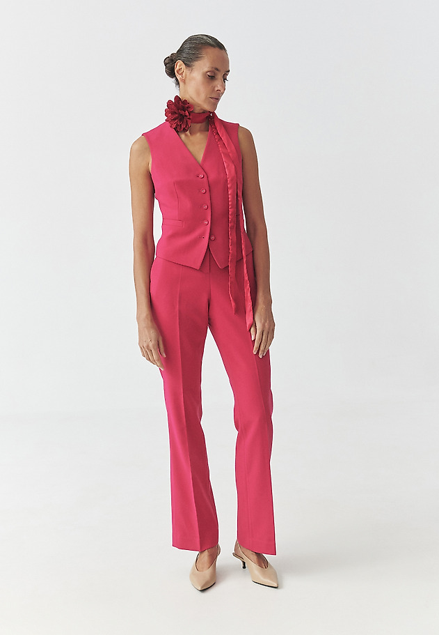 FUCHSIA WAISTCOAT — RONITA 4 FUCHSIA WAISTCOAT — RONITA 4 CZERWONY 3