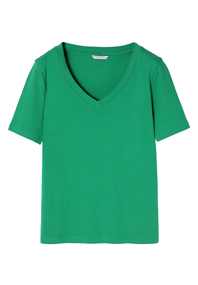 LADIES’ T-SHIRT WITH DEEP V-SHAPED NECKLINE - NOTA LADIES’ T-SHIRT WITH DEEP V-SHAPED NECKLINE - NOTA GREEN 7
