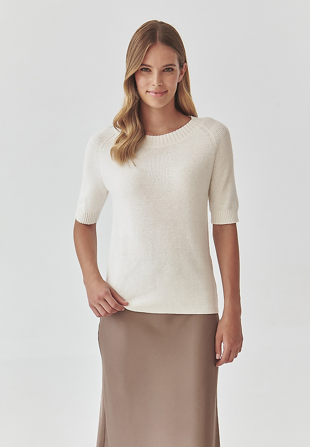 ŽENSKA BLUZA S KRATKIMI ROKAVI - TERESA ŽENSKA BLUZA S KRATKIMI ROKAVI - TERESA ECRU 3