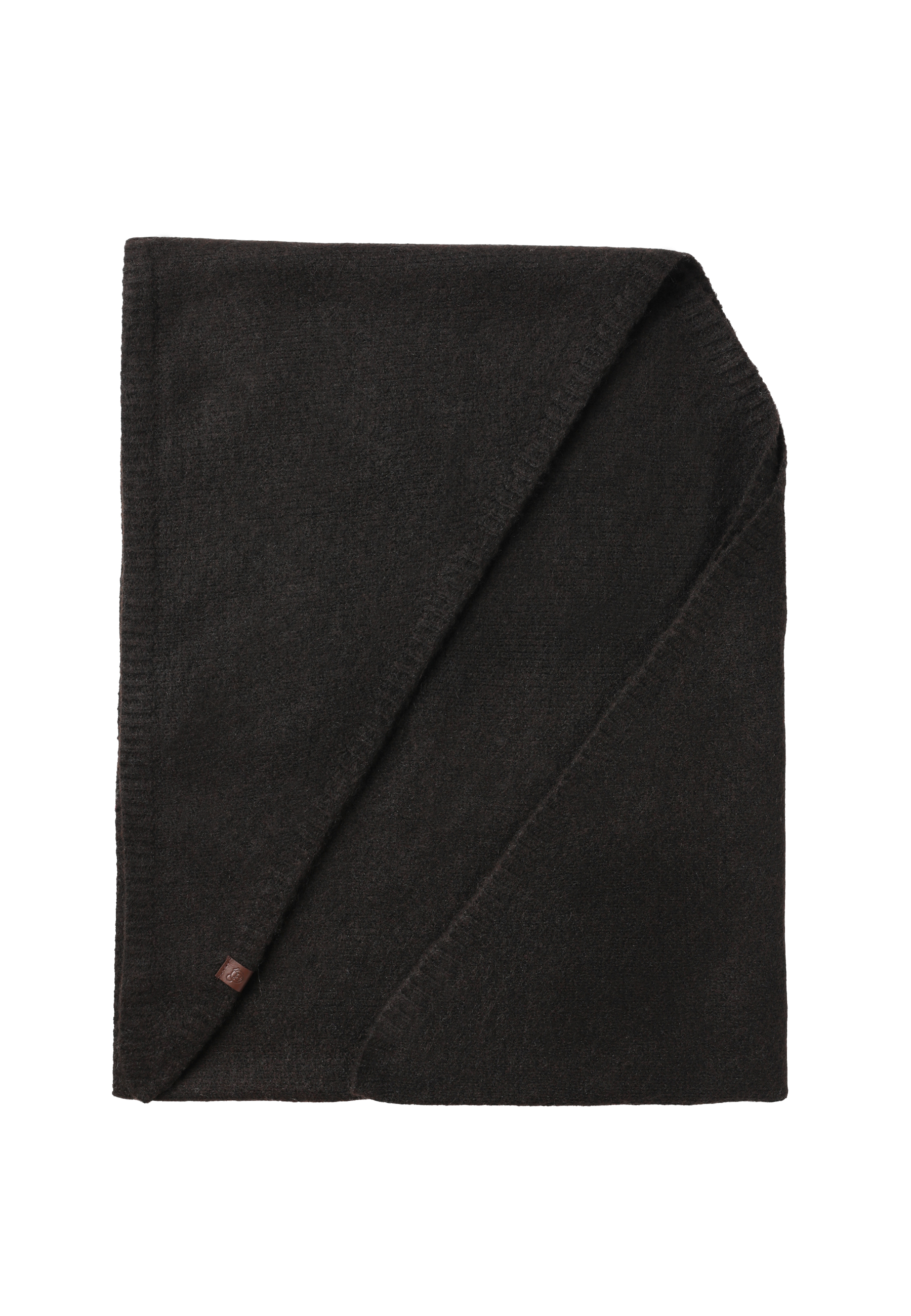 TRÓJKĄTNY SZALIK Z DOMIESZKĄ WEŁNY - SNUGA 1 BRĄZOWY 2