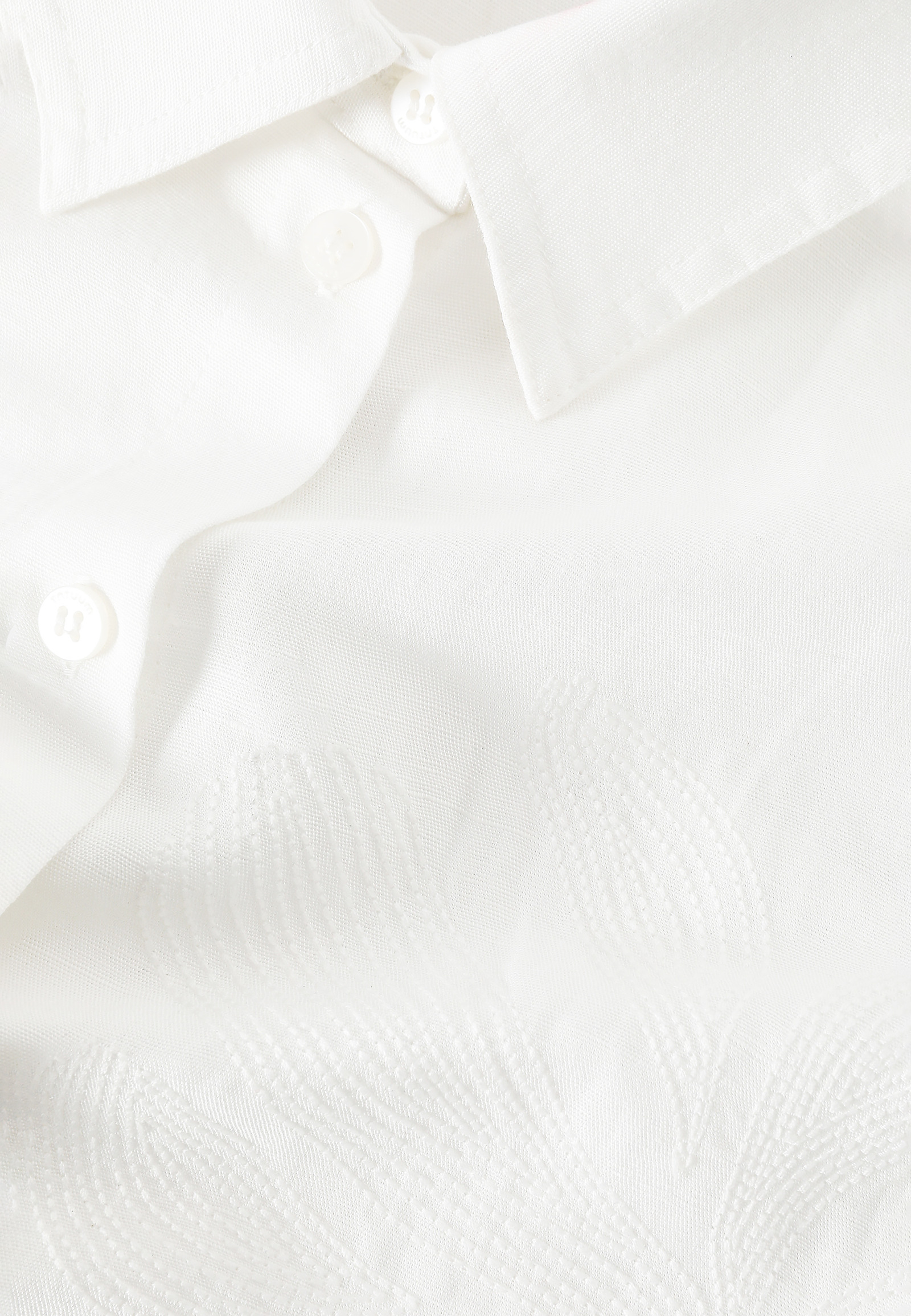 CASUAL SHIRT IN LINEN AND VISCOSE — JENNA CASUAL SHIRT IN LINEN AND VISCOSE — JENNA ECRU 104477