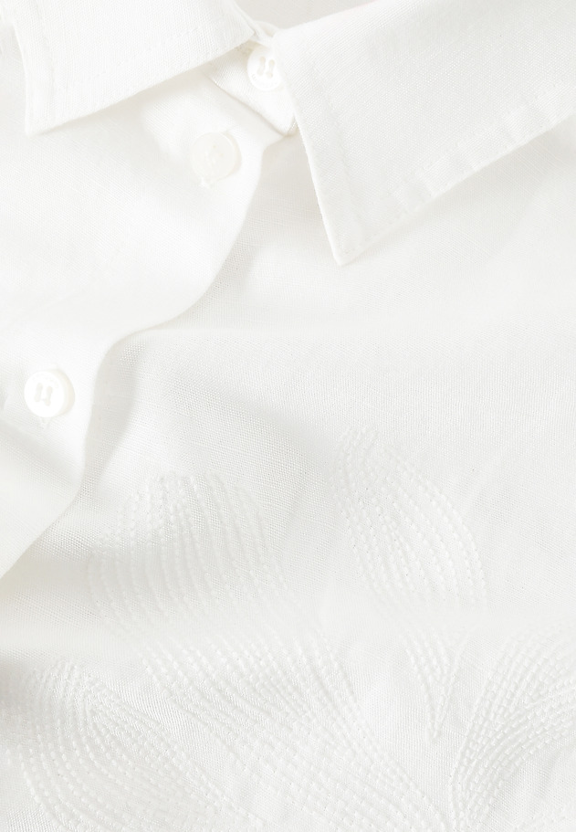 CASUAL SHIRT IN LINEN AND VISCOSE — JENNA CASUAL SHIRT IN LINEN AND VISCOSE — JENNA ECRU 9