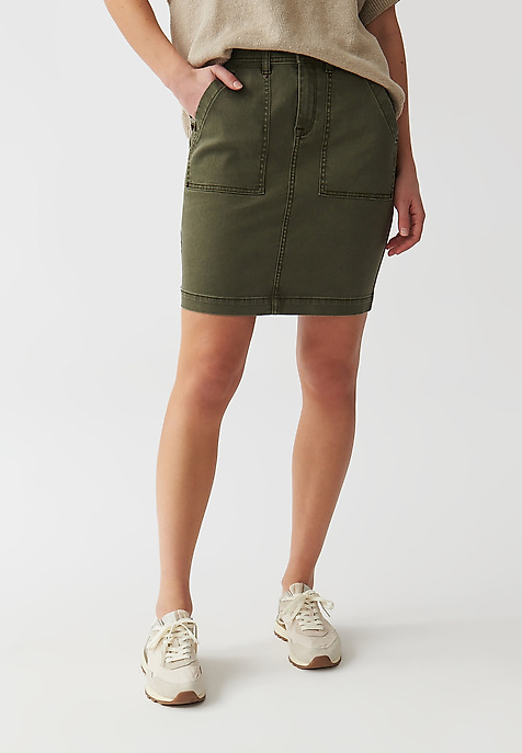 LADIES’ MINI SKIRT - MERANA KHAKI 2