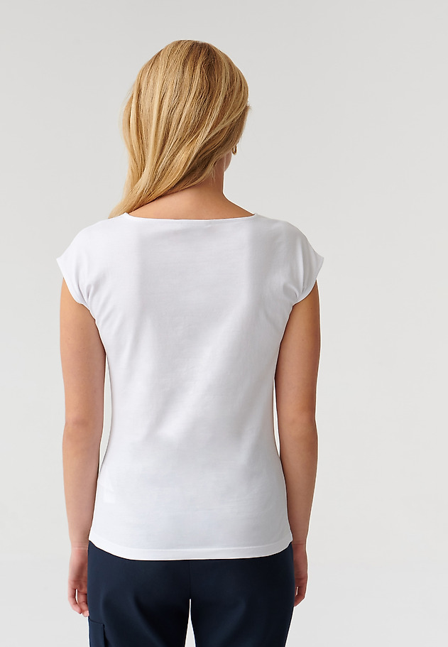 T-SHIRT DAMSKI Z NADRUKIEM AMANDA 4 T-SHIRT DAMSKI Z NADRUKIEM AMANDA 4 BIAŁY 3