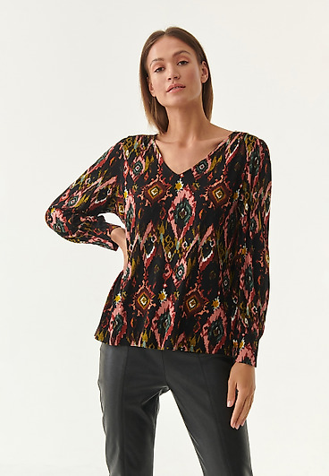 VISCOSE BLOUSE WITH PRINT MANDRAGORA 1 VISCOSE BLOUSE WITH PRINT MANDRAGORA 1