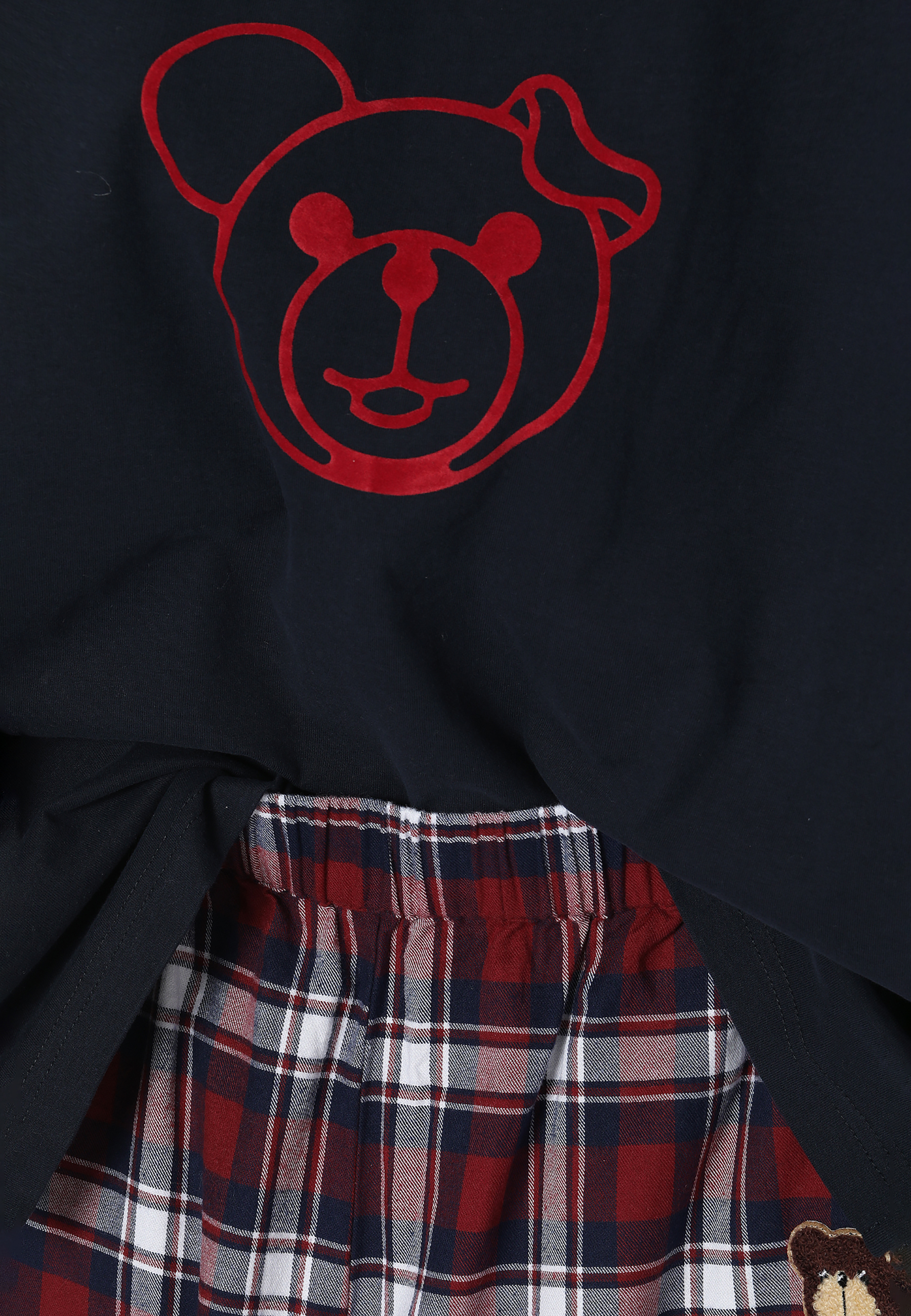 DÁMSKE LÁTKOVO-PLETENÉ PYŽAMO S MOTÍVOM MACKA UŠKA PAULA VIACFAREBNÝ 2