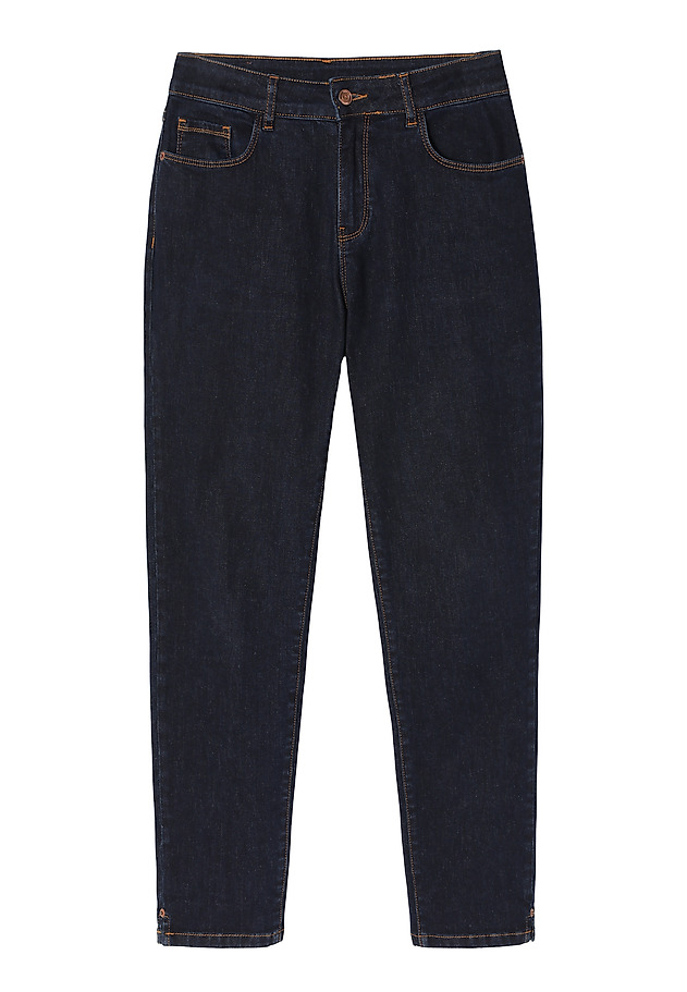 LADIES’ TAILORED DARK DENIM JEANS - RENA LADIES’ TAILORED DARK DENIM JEANS - RENA GRANATOWY 7