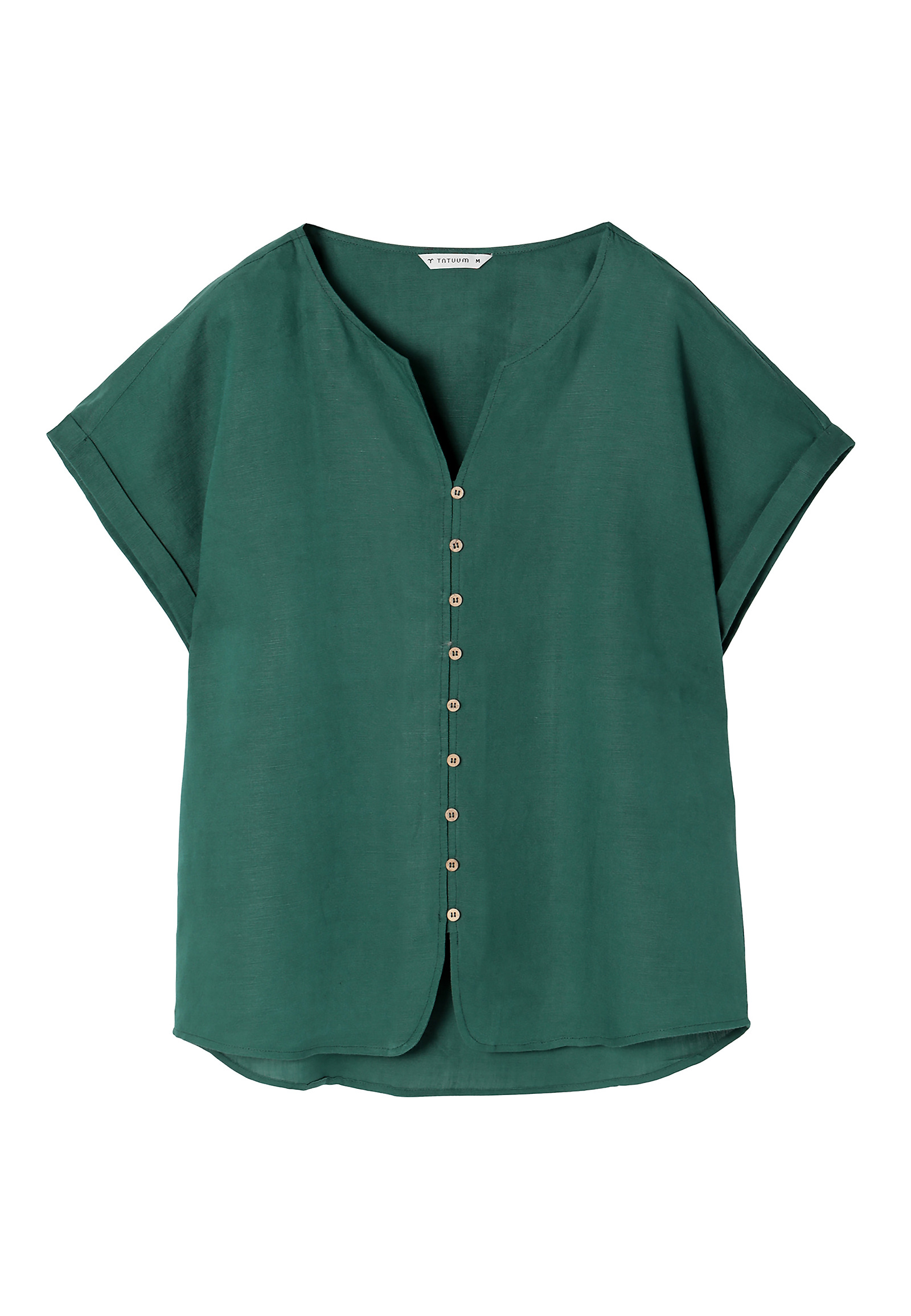 LADIES' BUTTONED-DOWN BLOUSE SAMANTO LADIES' BUTTONED-DOWN BLOUSE SAMANTO GREEN 88602