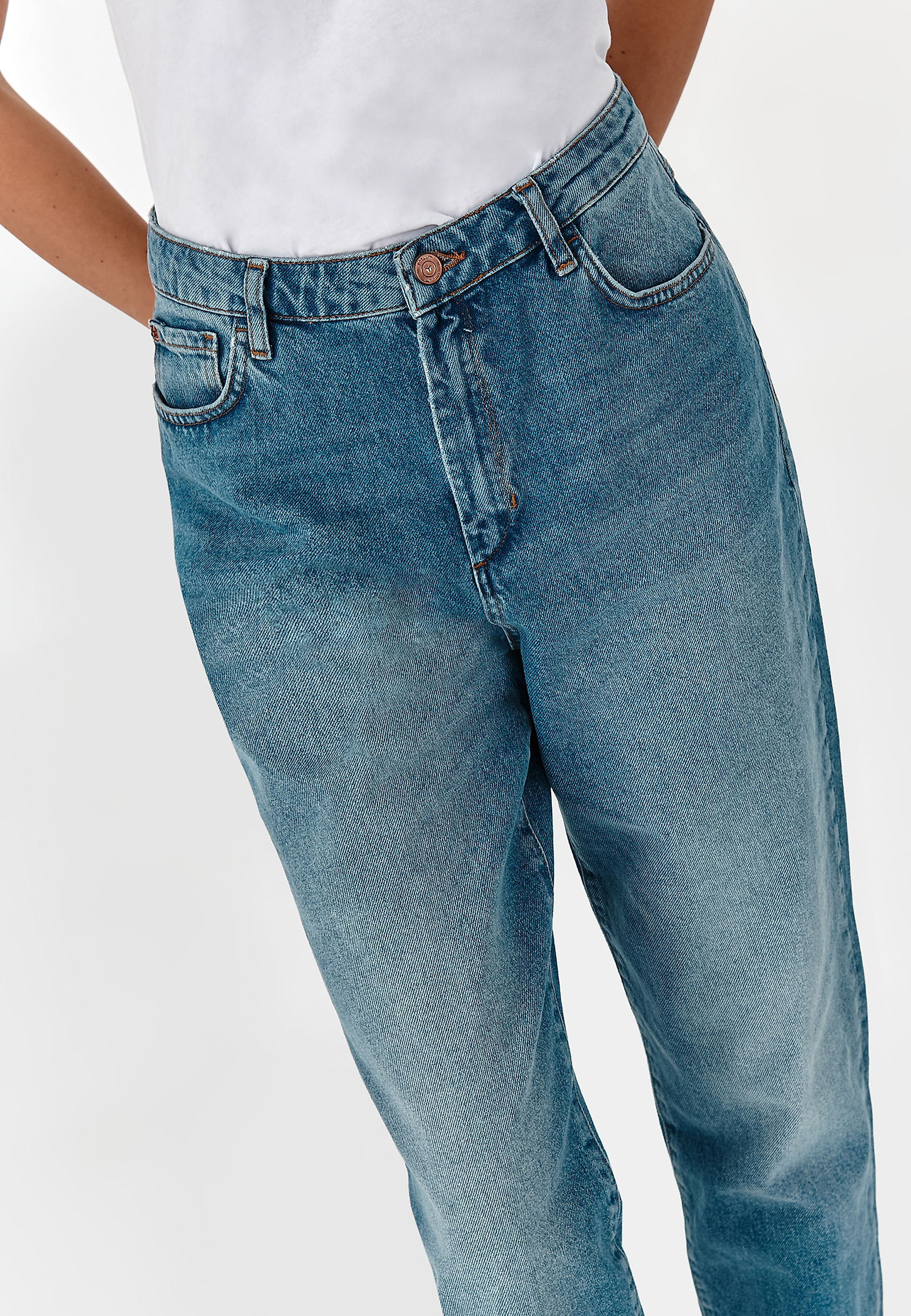 LADIES' DENIM TROUSERS MOMO LADIES' DENIM TROUSERS MOMO BLUE 75431