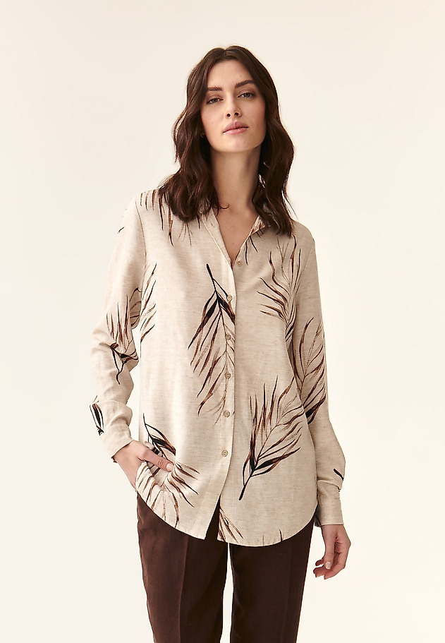 LADIES' SHIRT IN PALM TREE PRINT GONIKO 2 LADIES' SHIRT IN PALM TREE PRINT GONIKO 2 MULTIKOLOR 1