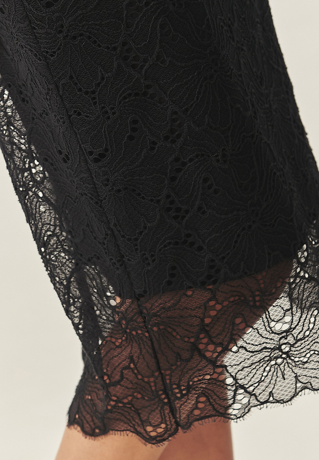 FITTED DRESS WITH LACE - JULIJA FITTED DRESS WITH LACE - JULIJA BLACK 7