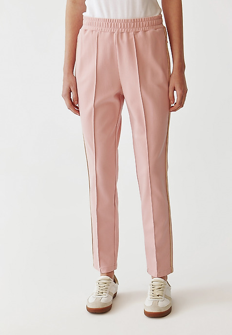 LADIES’ TROUSERS WITH CONTRASTING STRIPES - LAMIKO 1 PINK 2