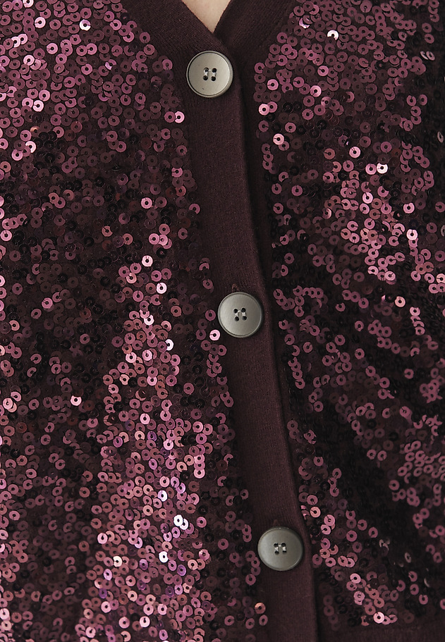 CEKINOWY KARDIGAN Z DEKOLTEM V -GLOSS CEKINOWY KARDIGAN Z DEKOLTEM V -GLOSS CZERWONY 6