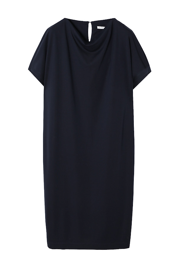 LADIES’ KNIT DRESS WITH WATER NECKLINE - ZORIMAX LADIES’ KNIT DRESS WITH WATER NECKLINE - ZORIMAX NAVY BLUE 5