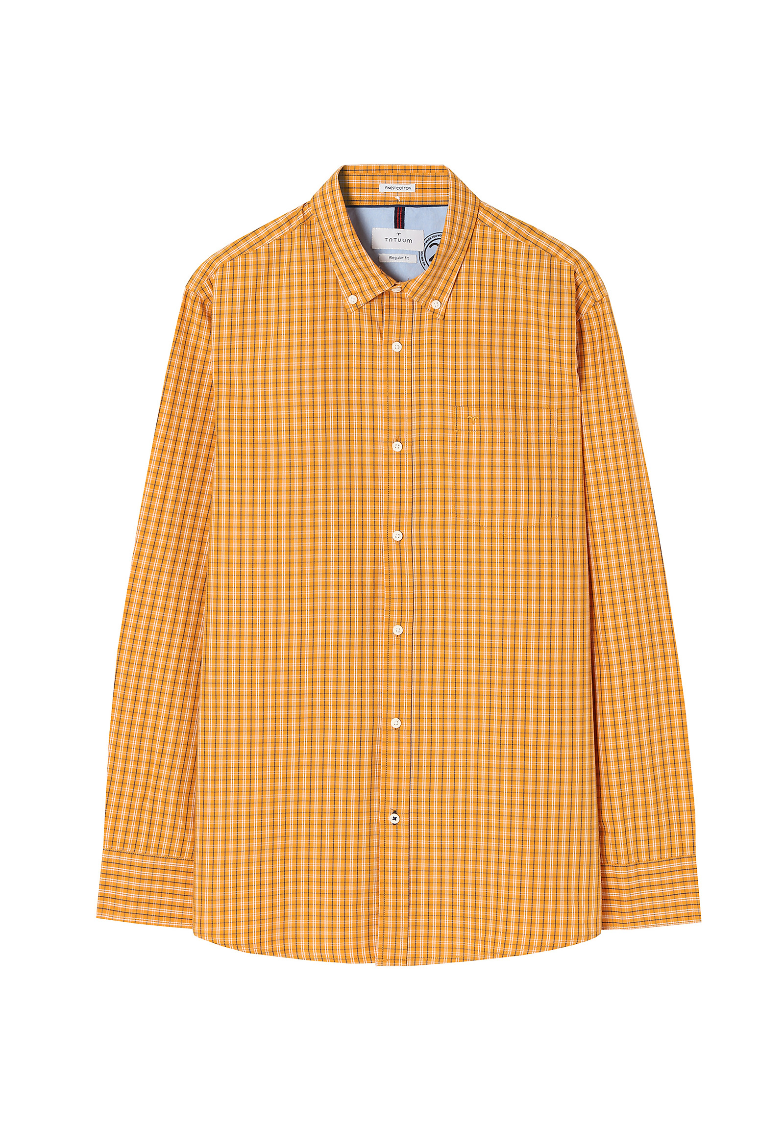 MEN'S CHECKERED SHIRT CHARLES 1 CLASSIC MEN'S CHECKERED SHIRT CHARLES 1 CLASSIC YELLOW 76403