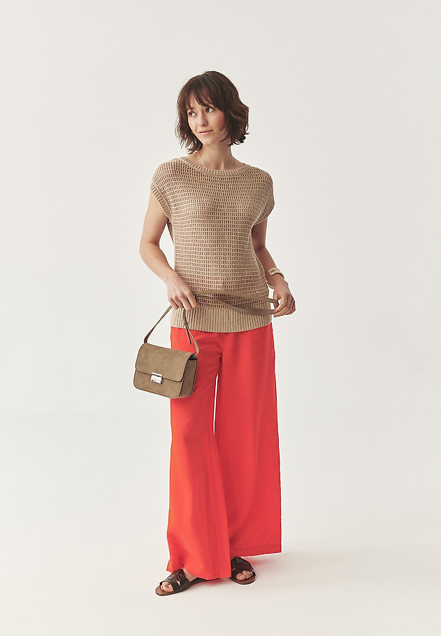 OHLAPNA BLUZA IZ LANENKE - LORETTO OHLAPNA BLUZA IZ LANENKE - LORETTO BEŽ 3