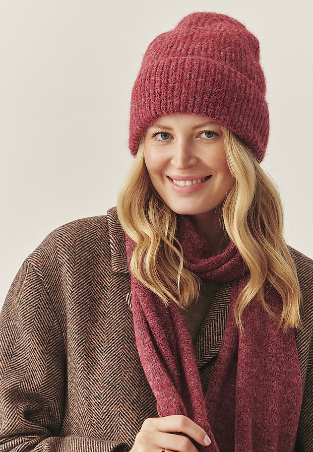 HAT WITH WOOL BLEND - STORI HAT WITH WOOL BLEND - STORI RED 1