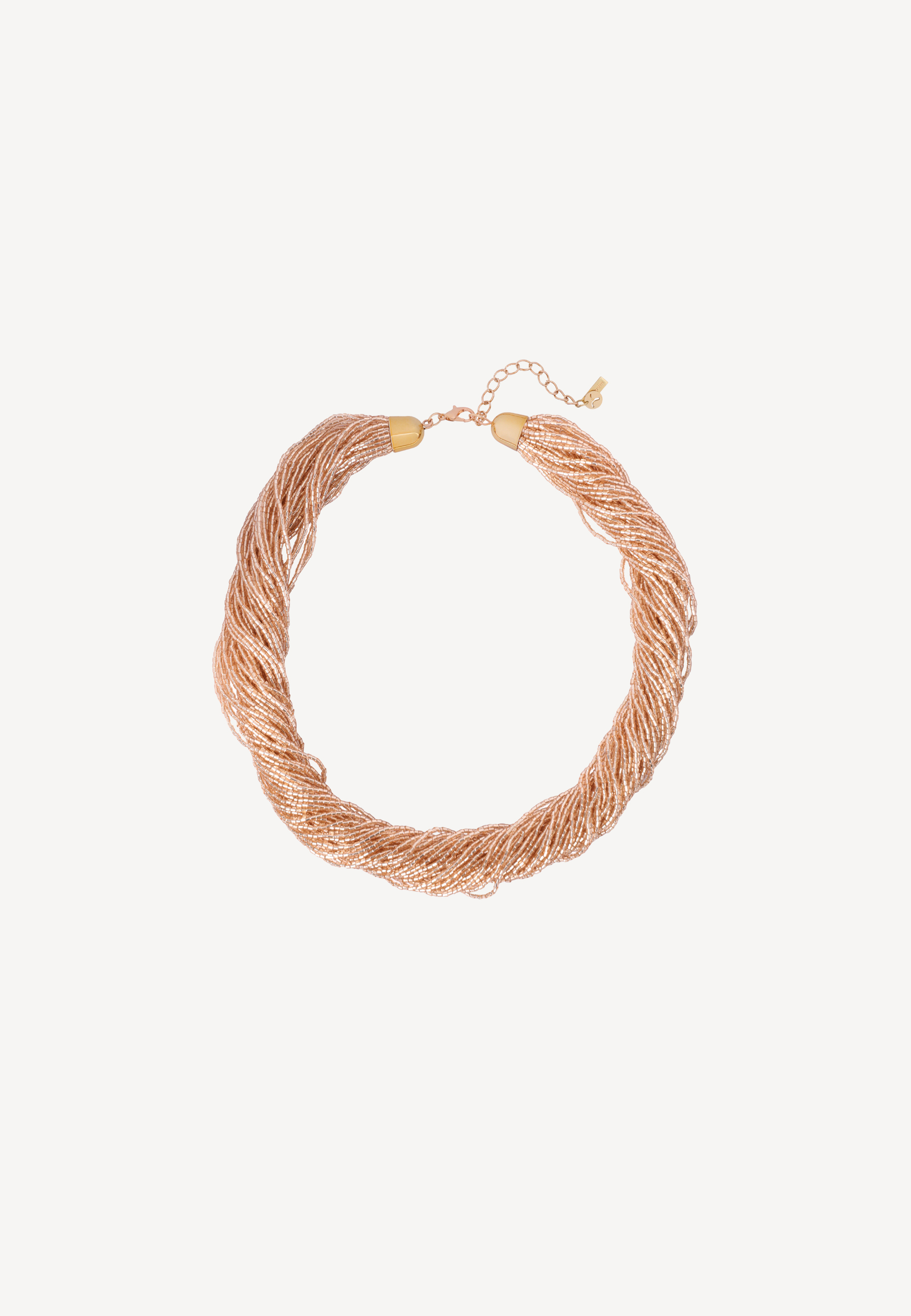 ELEGANTNÝ SKLENENÝ NÁHRDELNÍK— ALVIKA 2 BÉŽOVÁ 2