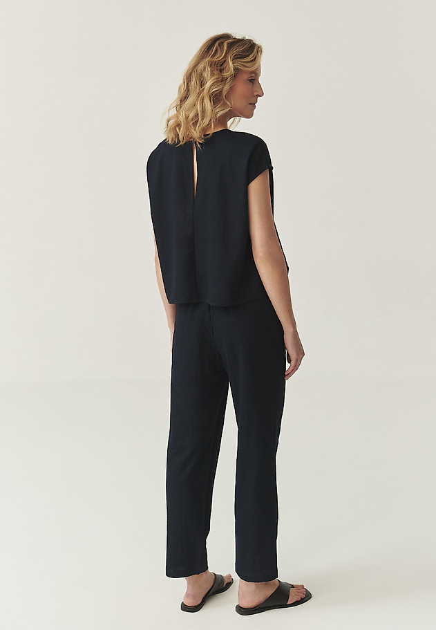 VISCOSE JUMPSUIT- KORIS VISCOSE JUMPSUIT- KORIS GRANATOWY 3