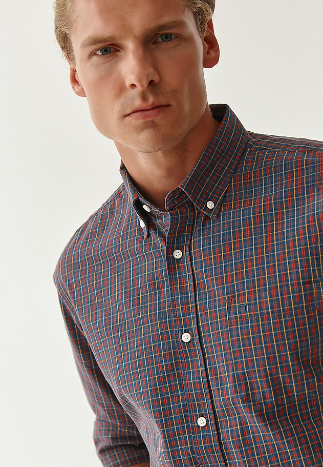 MEN'S CHECKERED SHIRT CHARLES 1 CLASSIC MEN'S CHECKERED SHIRT CHARLES 1 CLASSIC RED 3