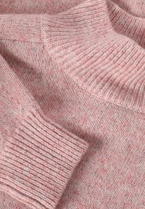 MELANŻOWY SWETER Z WEŁNY - SIENNA RÓŻOWY 2