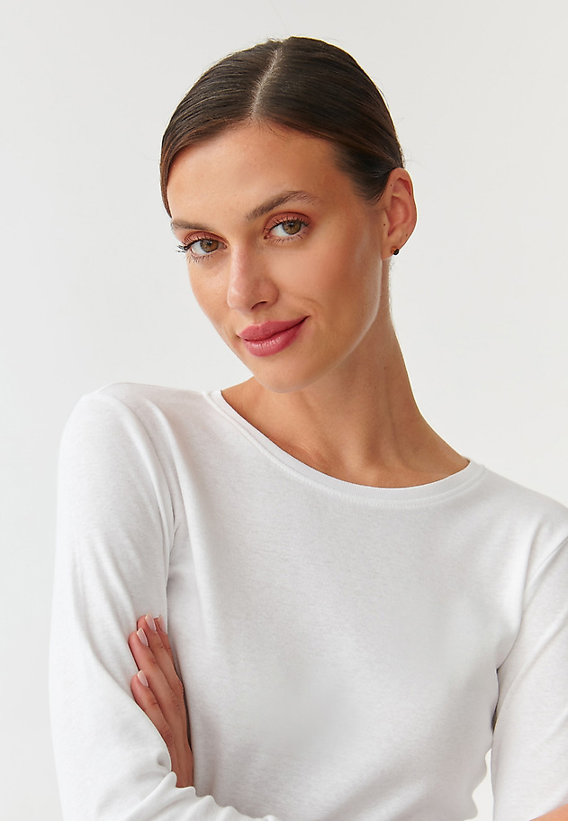 LADIES’ LONG-SLEEVED T-SHIRT BASIA LADIES’ LONG-SLEEVED T-SHIRT BASIA BIAŁY 1