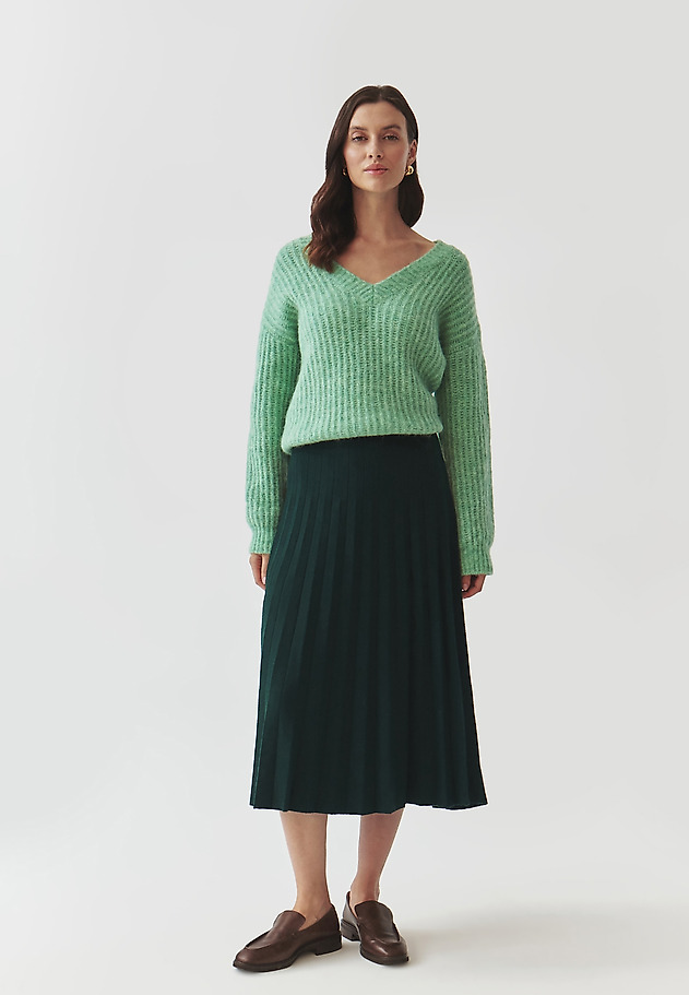 LADIES' JUMPER WITH A CREW NECKLINE — ASPEN LADIES' JUMPER WITH A CREW NECKLINE — ASPEN ZIELONY 3