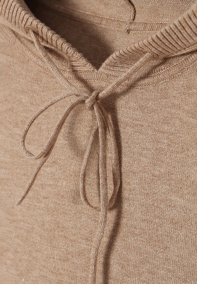 LADIES' KNITTED DRESS WITH A HOOD PILONIKA LADIES' KNITTED DRESS WITH A HOOD PILONIKA BEŻOWY 6