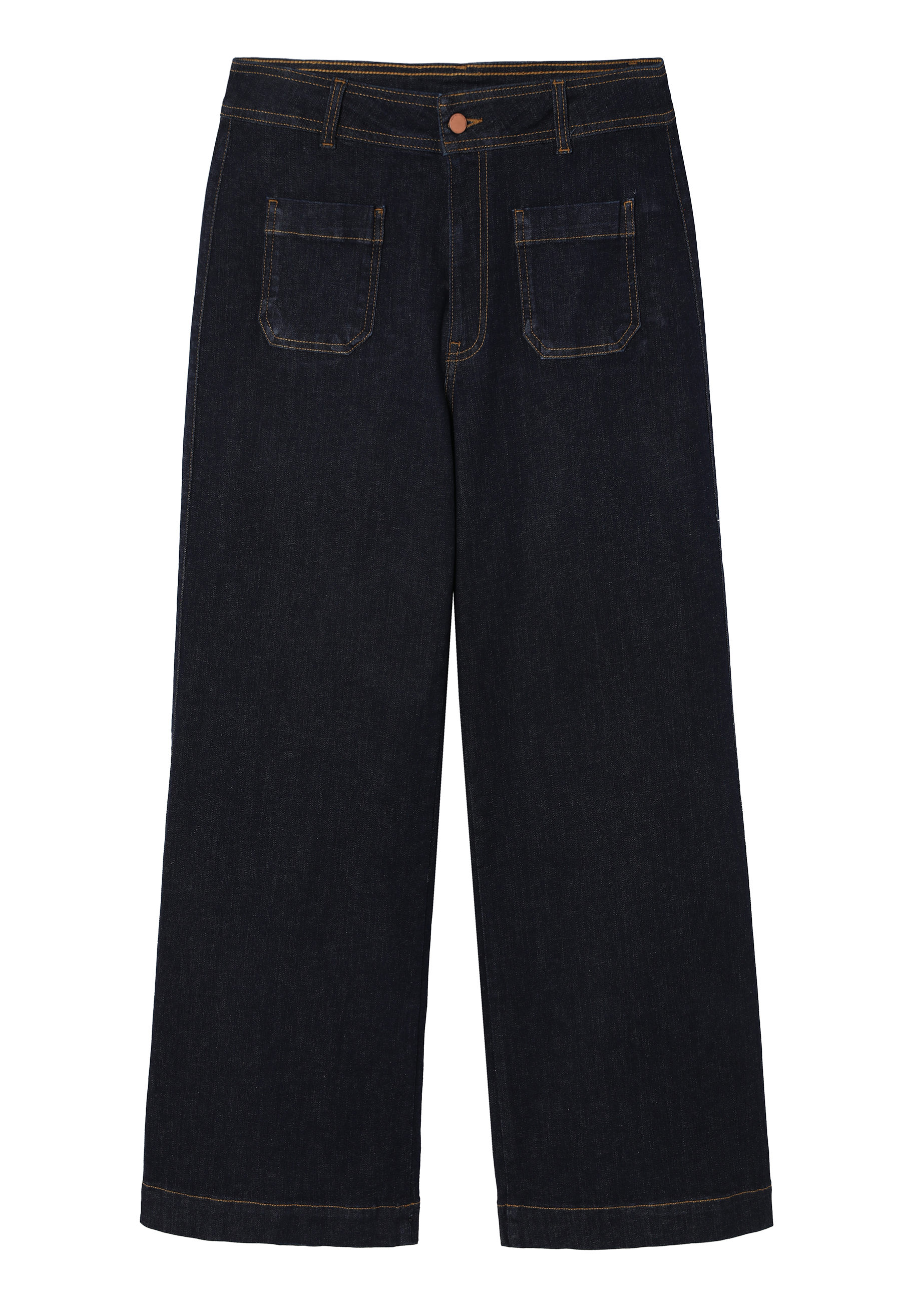 dámské kalhoty denim TALANKA TMAVĚ MODRÁ 2