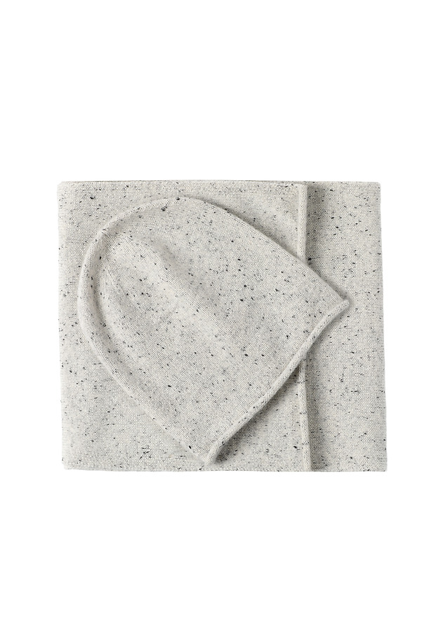 LADIES' CAP WITH WOOL AND CASHMERE - ADERA LADIES' CAP WITH WOOL AND CASHMERE - ADERA GREY 3
