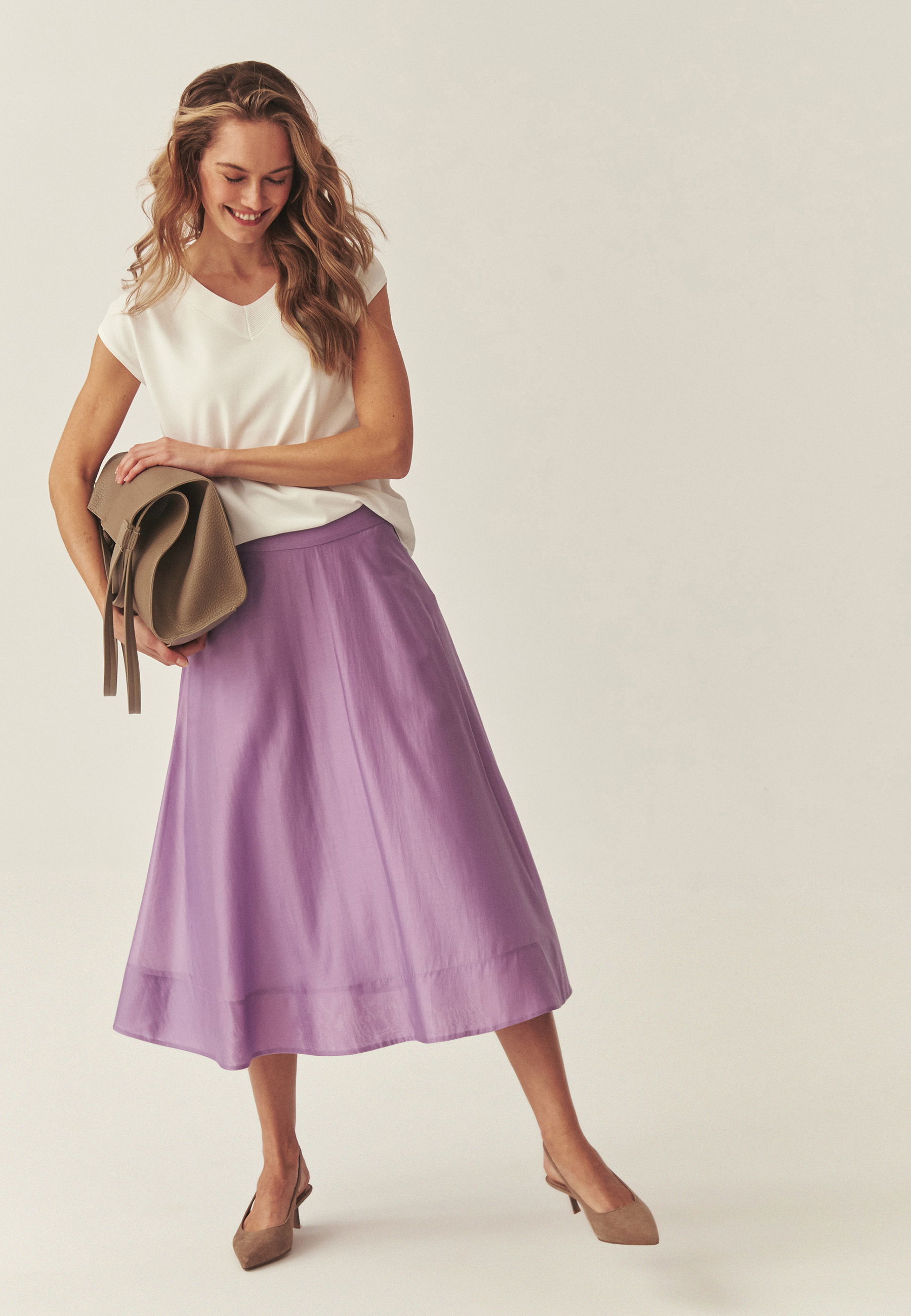 FUSTĂ EVAZATĂ CU LYOCELL LENZING™ - BENRE