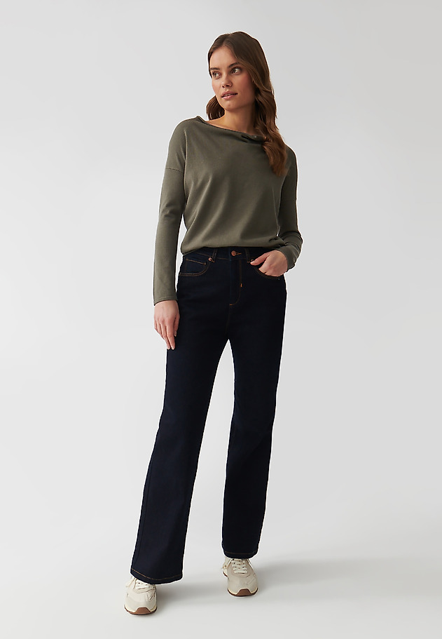 LADIES’ SWEATER WITH WATER NECKLINE - LIVO LADIES’ SWEATER WITH WATER NECKLINE - LIVO KHAKI 2