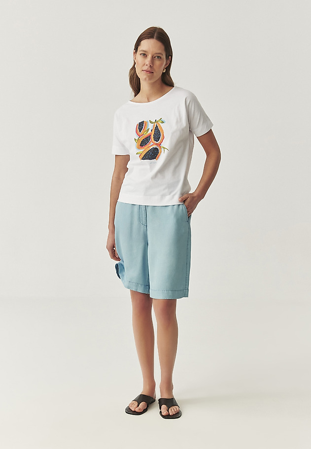 COTTON T-SHIRT - LALI 2 COTTON T-SHIRT - LALI 2 BIAŁY 5