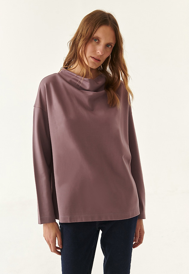 LOW-CUT LADIES' SWEATSHIRT KONCZI LOW-CUT LADIES' SWEATSHIRT KONCZI PURPLE 1