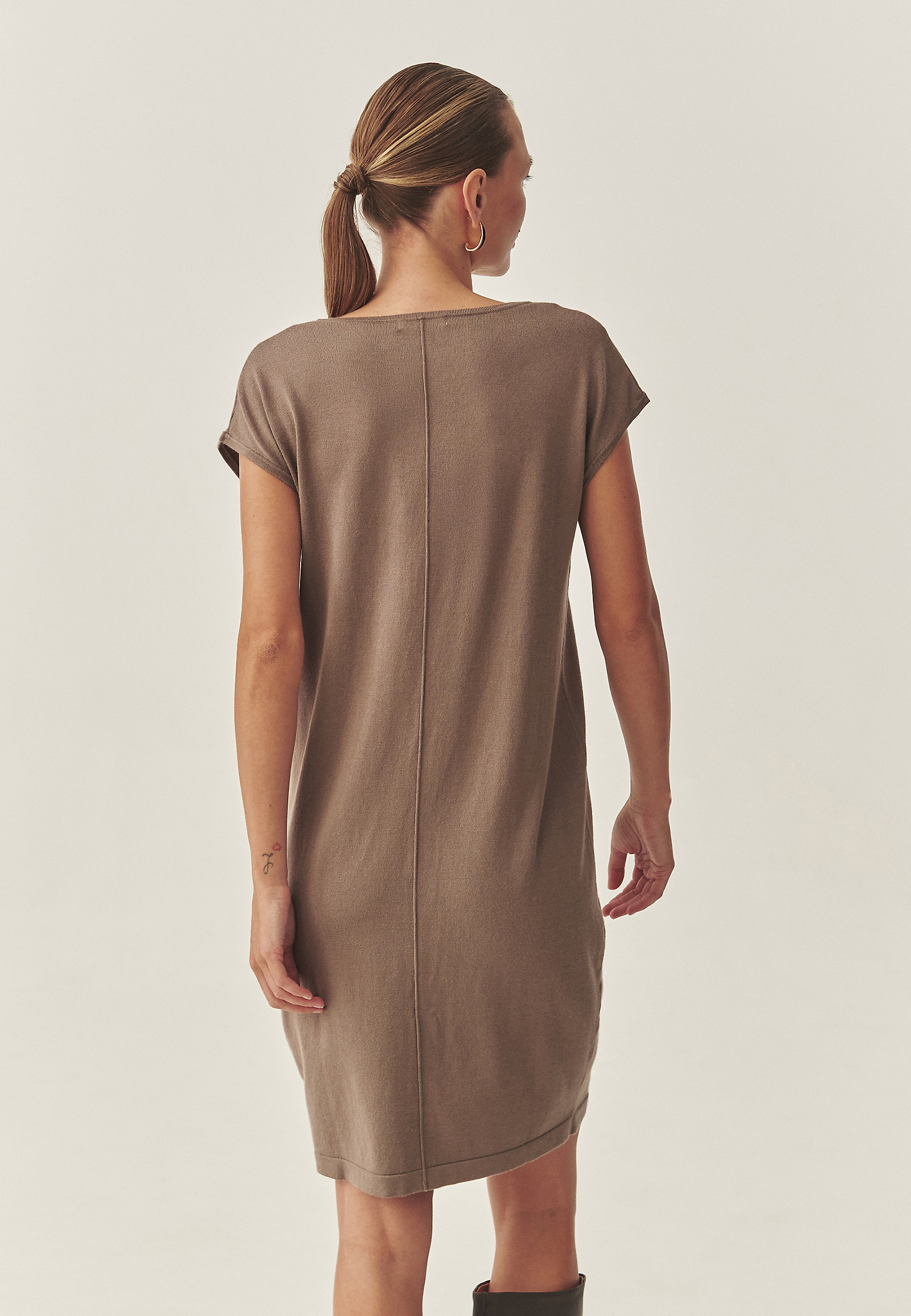LADIES' KNIT DRESS - ADRIA color BROWN LADIES' KNIT DRESS - ADRIA color BROWN