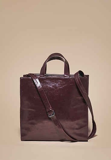 BORDOWA TORBA SHOPPER - BURGUNDY SHIMMER BORDOWA TORBA SHOPPER - BURGUNDY SHIMMER