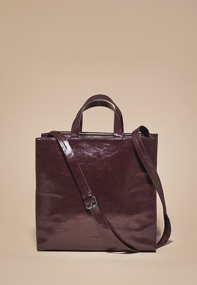 BORDNA TORBA SHOPPER - BURGUNDY SHIMMER BORDNA TORBA SHOPPER - BURGUNDY SHIMMER RDEČA 1