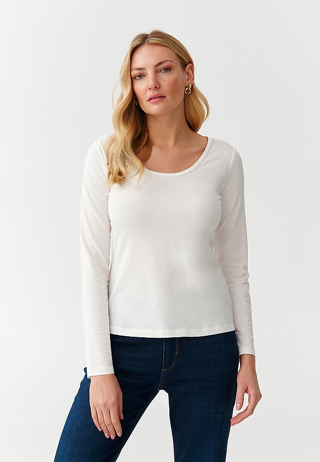 ŽENSKA BLUZA Z DOLGIMI ROKAVI - FILKA 1 ŽENSKA BLUZA Z DOLGIMI ROKAVI - FILKA 1 ECRU 3