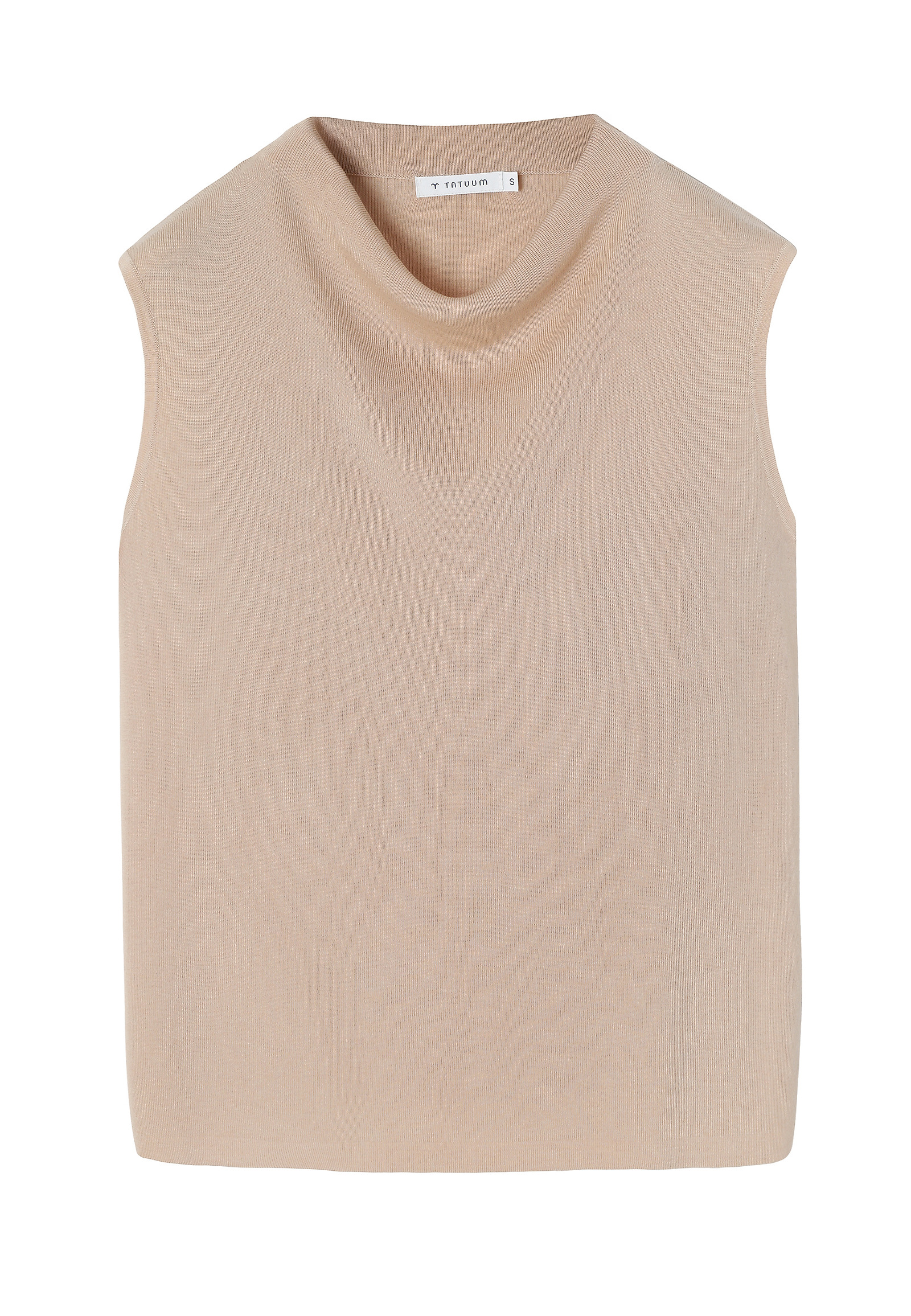 BLÚZKA BEZ RUKÁVOV S VLNENOU ZMESOU - KEZI BLÚZKA BEZ RUKÁVOV S VLNENOU ZMESOU - KEZI BÉŽOVÁ 113109