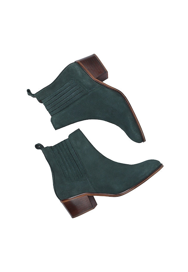 ZAMSZOWE BUTY DAMSKIE UNITO ZAMSZOWE BUTY DAMSKIE UNITO ZIELONY 6
