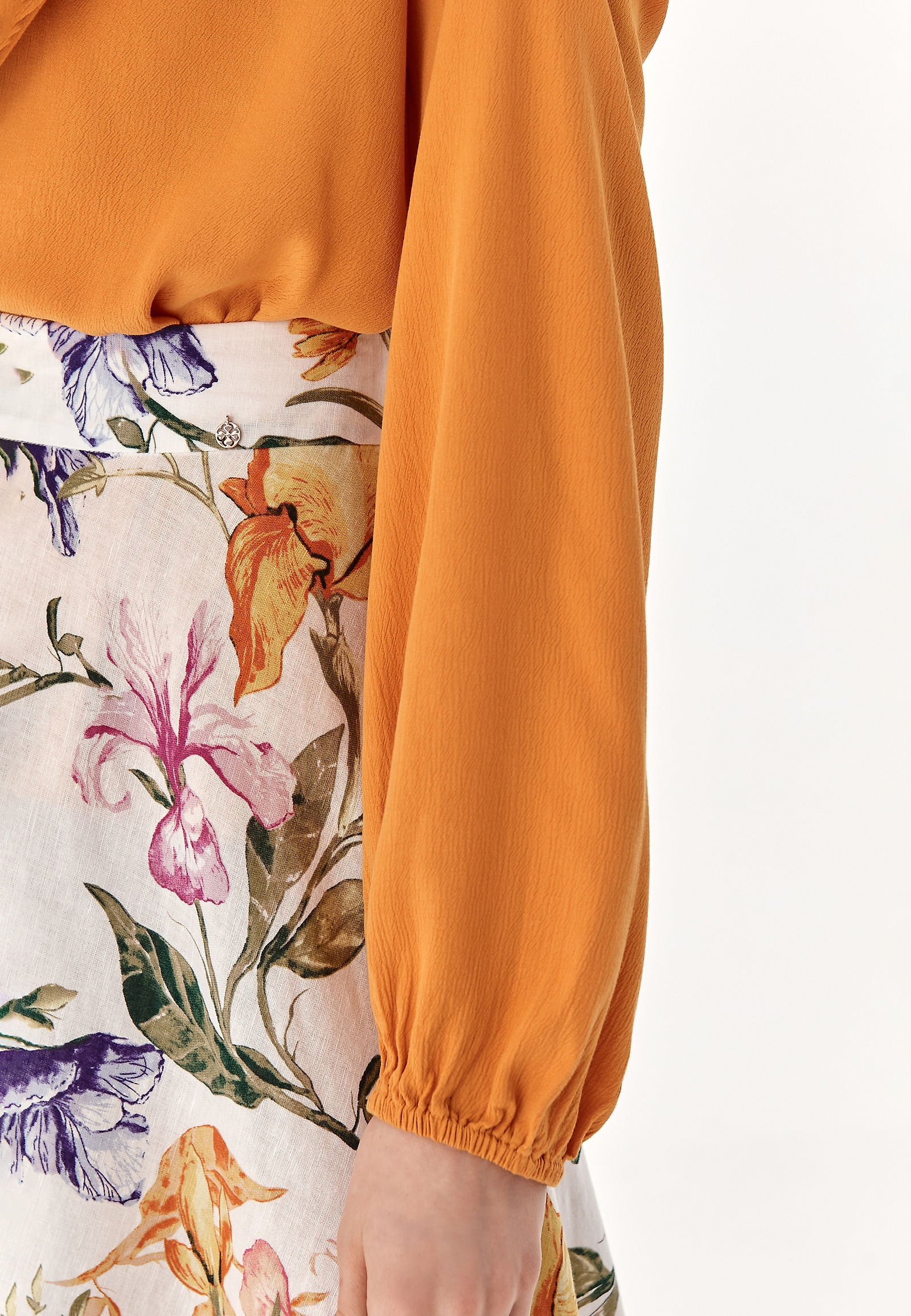 LADIES' BLOUSE WITH PUFFED SLEEVES MELANELA LADIES' BLOUSE WITH PUFFED SLEEVES MELANELA BEIGE 77918
