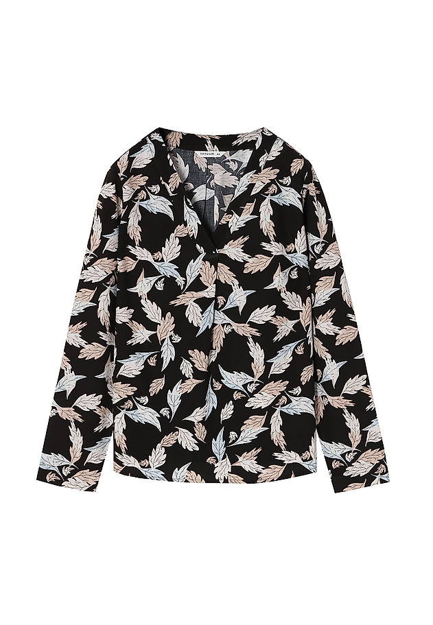 LADIES' BLOUSE WITH PLANT-INSPIRED MOTIF KARIWA 1 LADIES' BLOUSE WITH PLANT-INSPIRED MOTIF KARIWA 1 MULTICOLOR 5