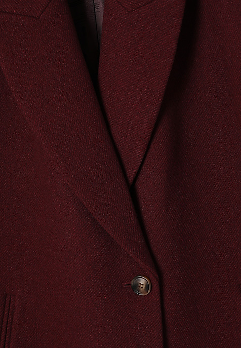 ELEGANT WOOL COAT - SONIA RED 2