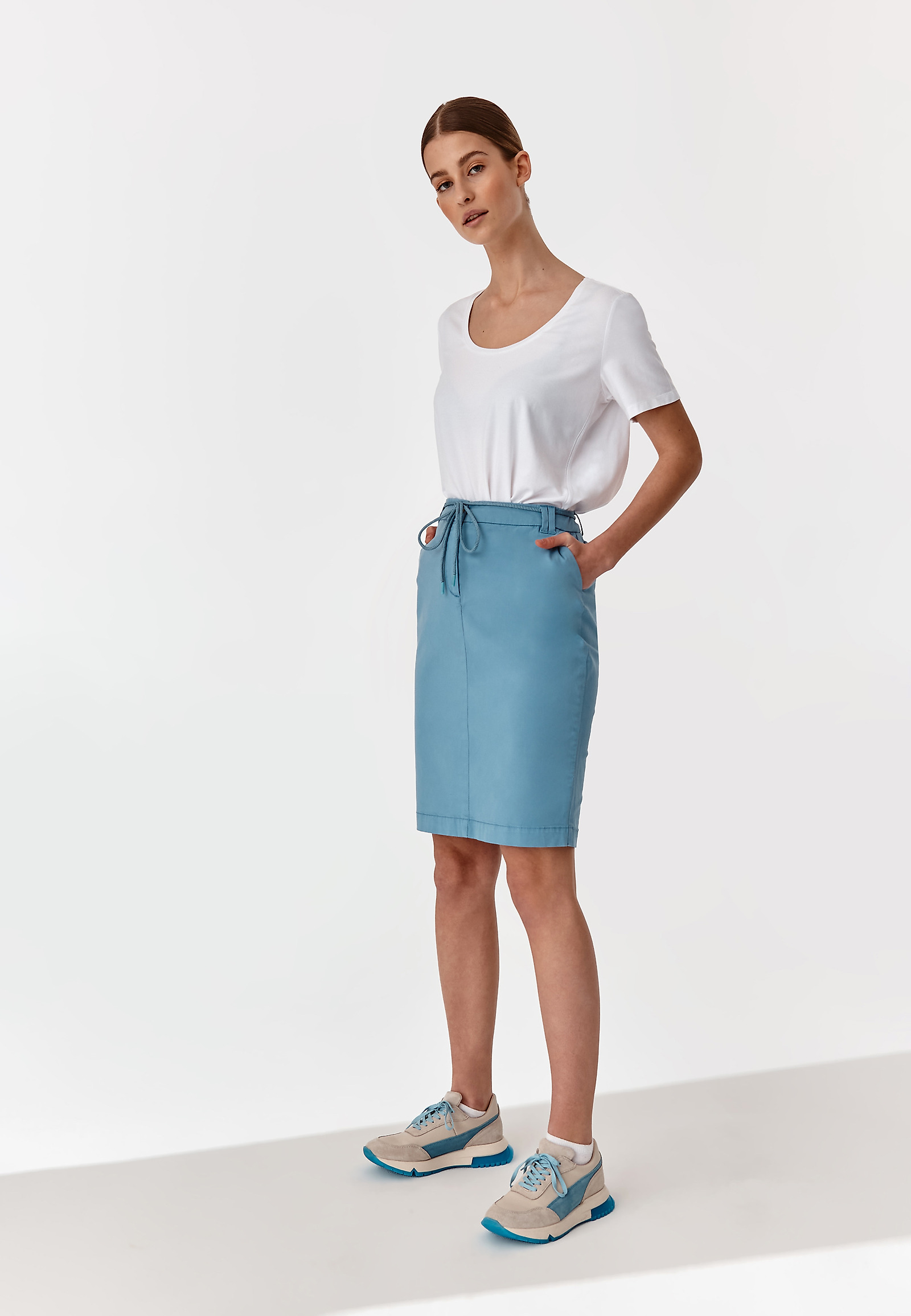 SPÓDNICA OŁÓWKOWA KOTI SPÓDNICA OŁÓWKOWA KOTI NIEBIESKI 77199