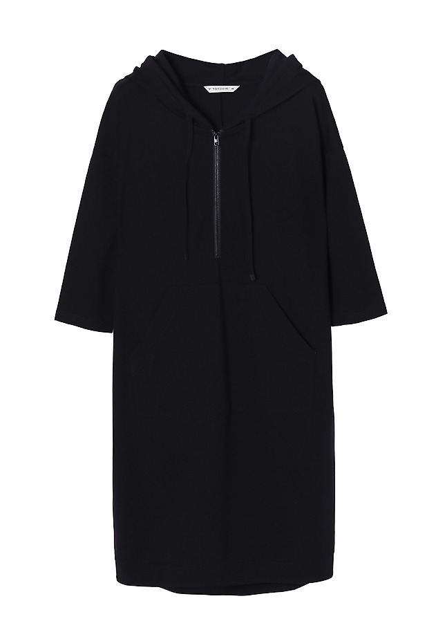DRESS SWEATSHIRT WITH A HOOD SEMIRA DRESS SWEATSHIRT WITH A HOOD SEMIRA BLACK 7