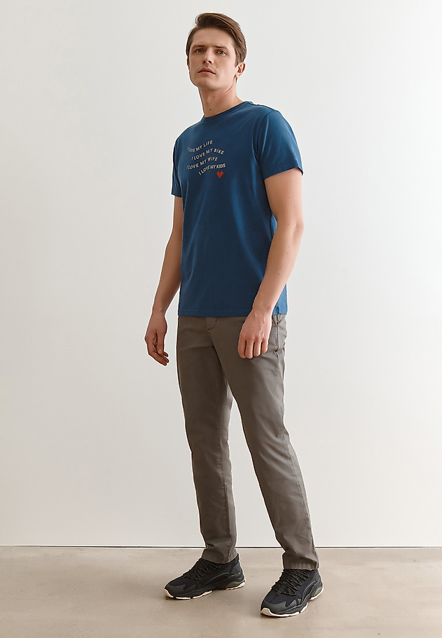 T-SHIRT MĘSKI Z BAWEŁNY MIKIN 6 T-SHIRT MĘSKI Z BAWEŁNY MIKIN 6 NIEBIESKI 1