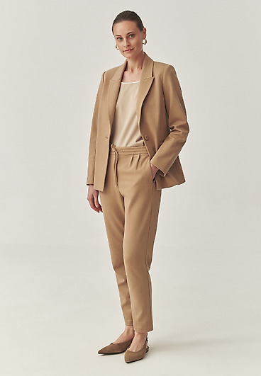 PANTALONI TRICOTAȚI CU TALIE ELASTICĂ - LILOTI PANTALONI TRICOTAȚI CU TALIE ELASTICĂ - LILOTI