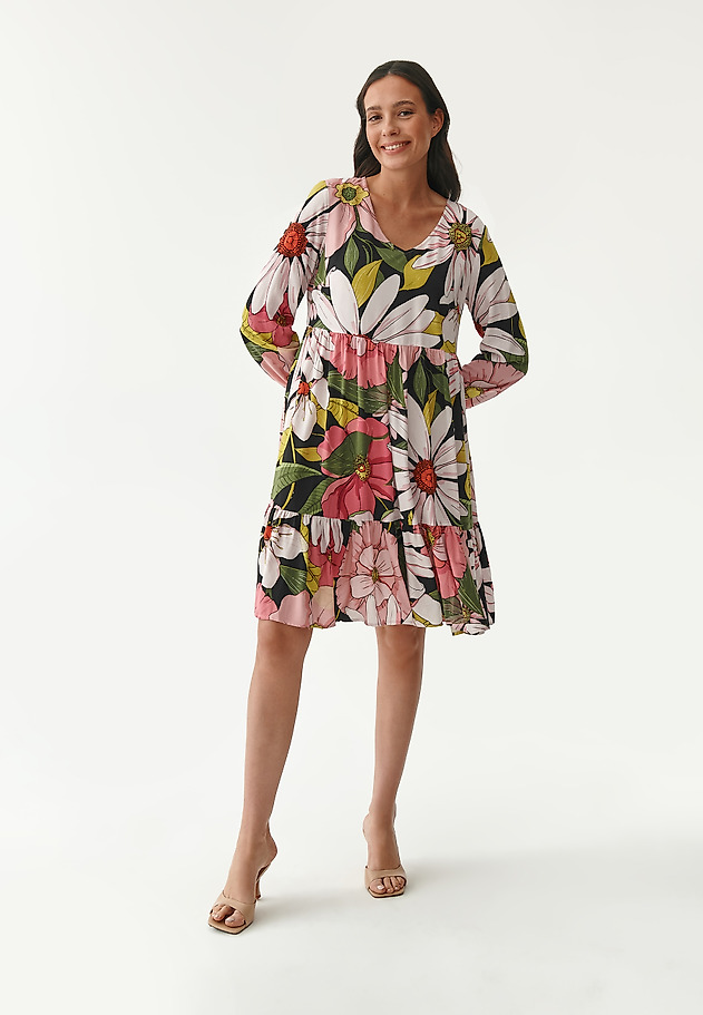LADIES' RUFFLE FLORAL DRESS MILI LADIES' RUFFLE FLORAL DRESS MILI MULTIKOLOR 5