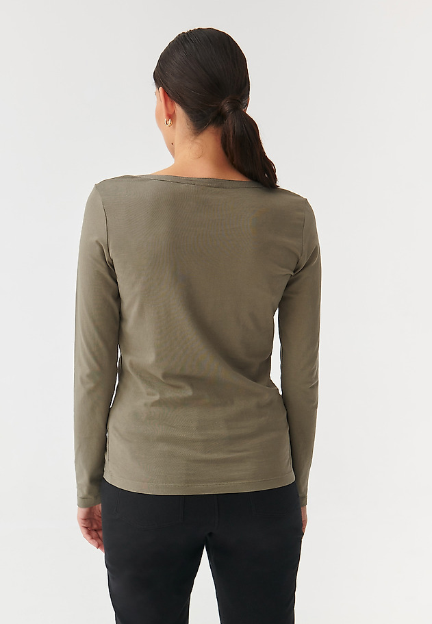 LADIES’ BLOUSE WITH A DECORATIVE MINI POCKET ASTRID LADIES’ BLOUSE WITH A DECORATIVE MINI POCKET ASTRID KHAKI 4